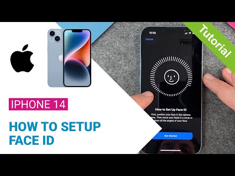 iPhone 14 - How to setup Face ID •  • 📱1️⃣4️⃣ • 🙂 • 🔓 • Tutorial
