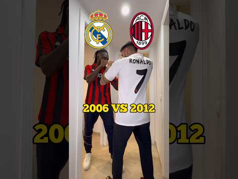 REAL MADRID 2012 VS AC MILAN 2006 (Comparando Plantillas) #realmadridfans #rossoneri #ronaldofans