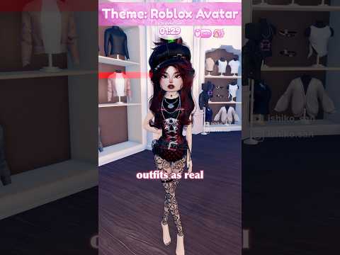 Recreating my Roblox Avatar in Dress to Impress!!❤️ #dresstoimpress