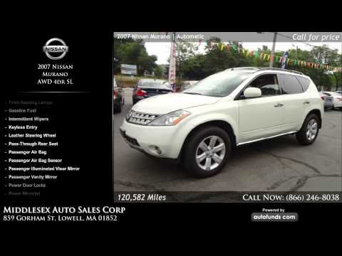 Used 2007 Nissan Murano | MIDDLESEX AUTO SALES CORP, Lowell, MA - SOLD