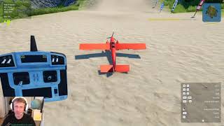 Balsa Model Flight Simulator closed beta - First successful ground takeoff in own plane!