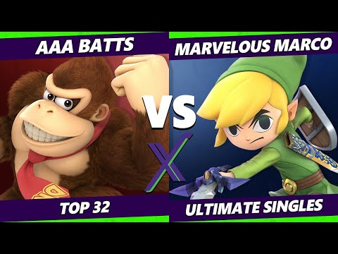 S@X 407 Online Top 32 - AAA_Batts (DK) Vs. Marvelous_Marco (Toon Link) Smash Ultimate - SSBU