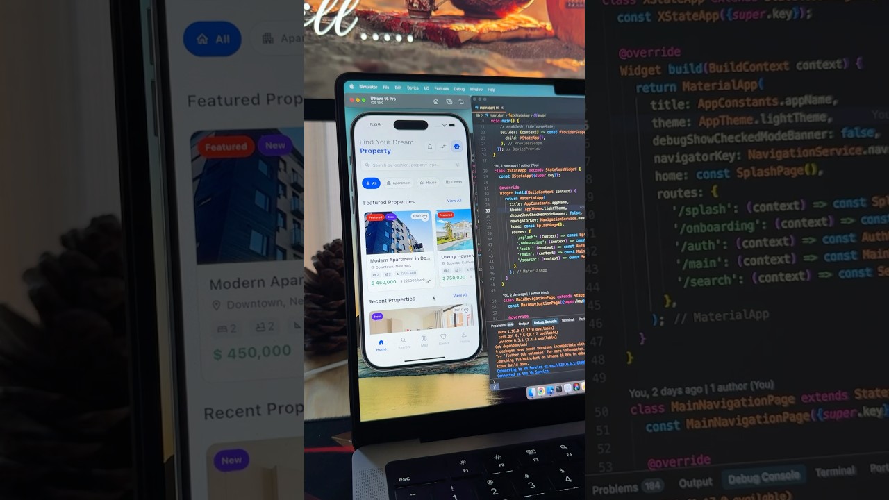 🚀 Build Real Estate Apps in DAYS with XState | Flutter UI Kit #shorts
