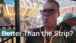 Can you BELIEVE how different Fremont Street EAST looks from the Strip? Check THIS out! #subscribe