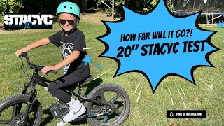 How Far Can a 20 Stacyc Go?!  40v Battery Test