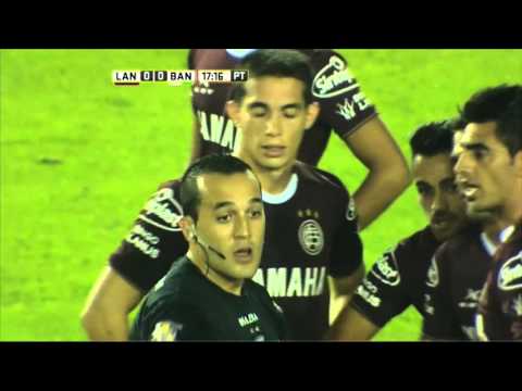 Expulado Marcone. Lanús 0 - Banfield 0. Fecha 12. Primera División 2016
