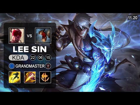 Tarzan Lee Sin Jungle vs Fiddlesticks - EUW Grandmaster - Season 11 Patch 11.20