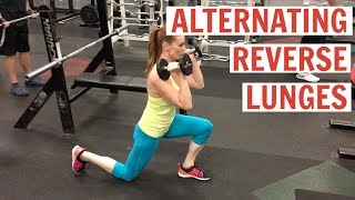 Alternating Reverse Lunge exercise video thumbnail