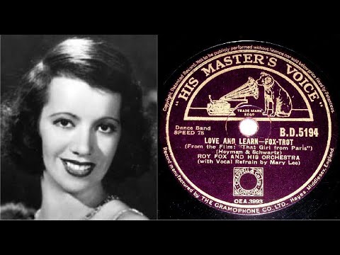 78 RPM – Roy Fox & His Orchestra – Love And Learn (1937)