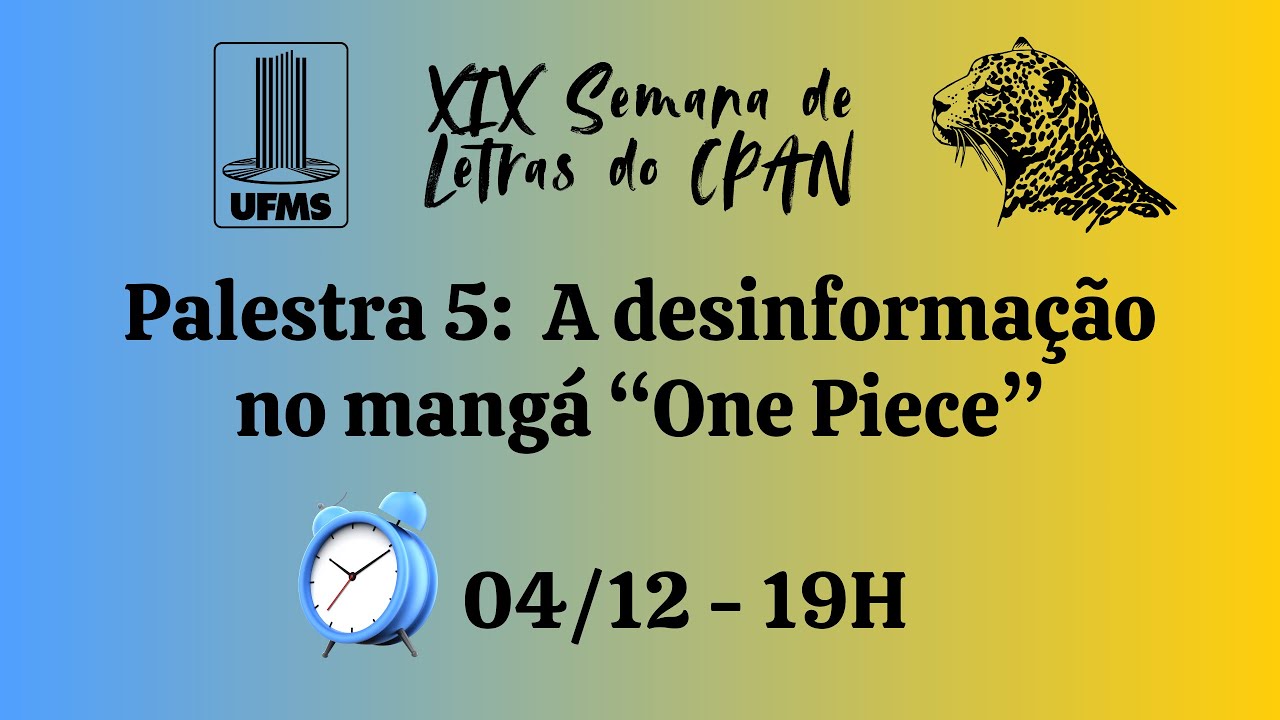 Palestra 5: A desinformação no mangá "One Piece"