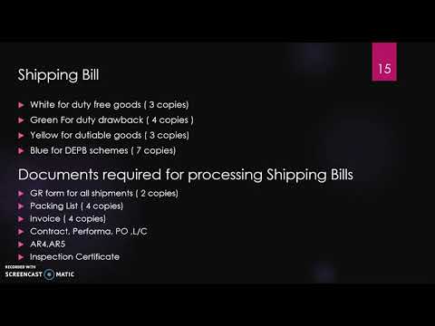 Chapter 5 export import documentation
