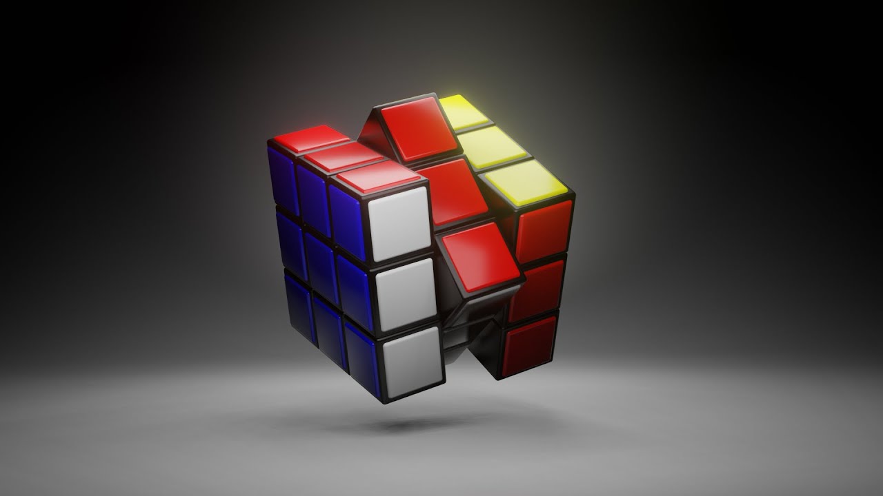 Rubiks Cubes - 3 by 3 Collection 3D Model