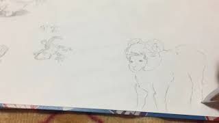 動物パーク メンバーの絵を描いてみた（羊）