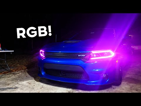 RGB DRLs! - 2018 Daytona Dodge Charger 392 - RGB&W DRL Full Install w/ Diode Dynamics Kit