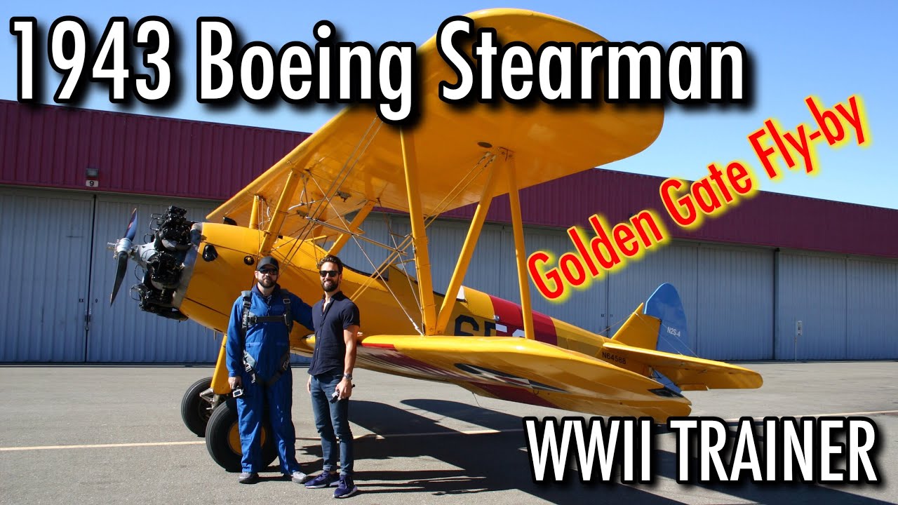 Flying a WWII Boeing Stearman over San Francisco