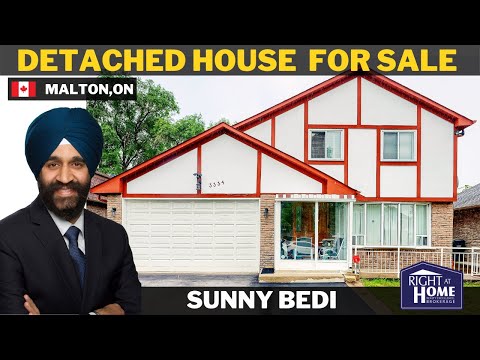 Detached House for Sale in Malton 📍| Virtual Tour with SUNNY BEDI | 3334 Brandon Gate Drive, Malton|