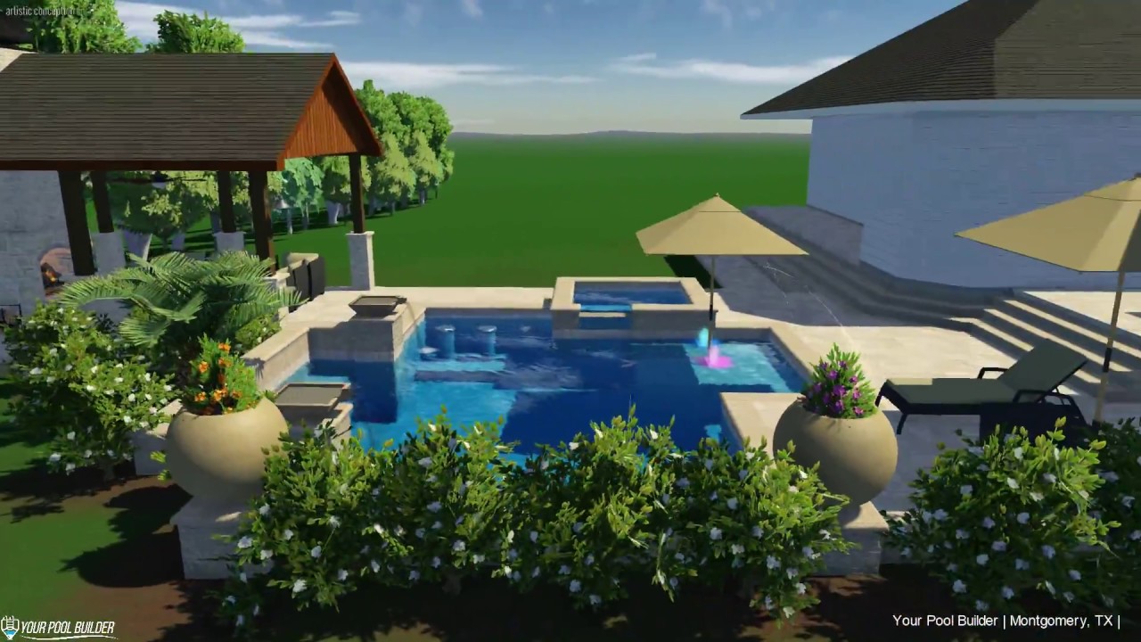 3D Pool Design in Montgomery, TX | Your Pool Builder Montgomery