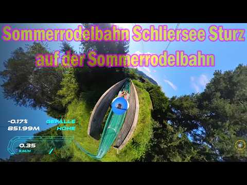 Sommerrodelbahn Schliersee Tiny Planet POV Onride Adrenaline Rush Sturz auf der Sommerrodelbahn