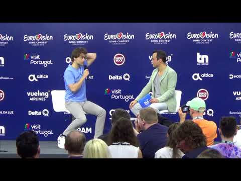 ESCKAZ in Lisbon: Alexander Rybak (Norway) press-conference