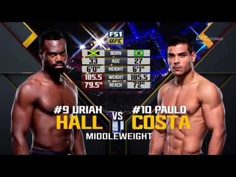 UFC - Paulo Costa vs Uriah Hall - Full Fight Highlights