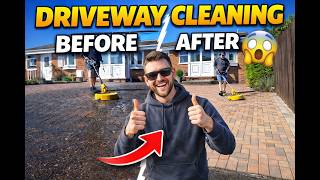 Preview of Satisfying Driveway Pressure Washing Transformation.