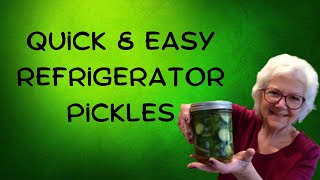 How to Make the BEST Refrigerator Style Pickles | Quick, Easy & Fun!