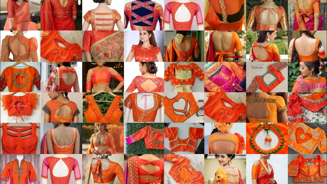 Watch video Orange Blouse Designs 2022 | Latest Blouse Designs | Bridal blouse designs | Party Blouse #redblouse Now Orange Blouse Designs 2022 | Latest Blouse Designs | Bridal blouse designs | Party Blouse #redblouse
