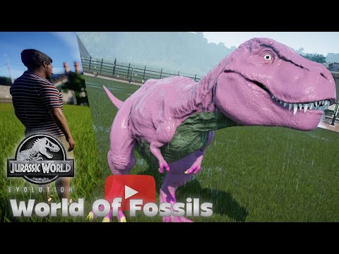 Barney T-rex Eating Human Jurassic World Evolution