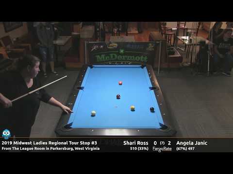 Shari Ross vs Angela Janic - 9 Ball - 2019 MLRT Stop #3