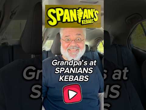 OH NO Grandpa is so hungry #Spanian Kebabs Grand Opening! #spanianskebabs #grandpa #kebab #fastfood
