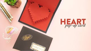 Heart Pop-up Card |  Valentines Day Card |  Card Making