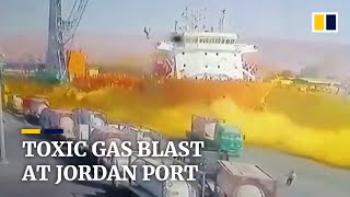 Chlorine gas explosion at Jordan’s Aqaba port ki