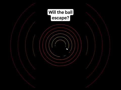 Will the ball escape? #asmr #simulation #satisfying