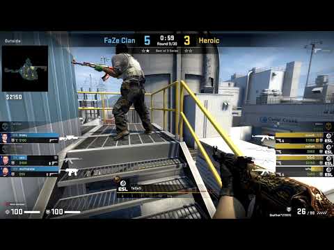 CSGO POV Heroic TeSeS vs Faze on Nuke - 28 kills