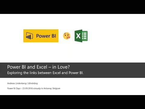 Power BI Days - Andreas Lindenberg - Power BI and Excel in love