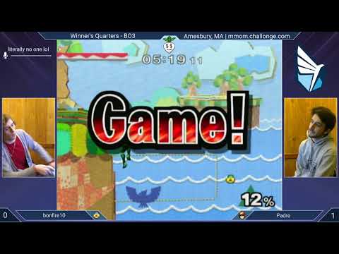 MMOM144 SSBM - bonfire10 (Sheik) vs. Padre (C. Falcon) - Melee WQF