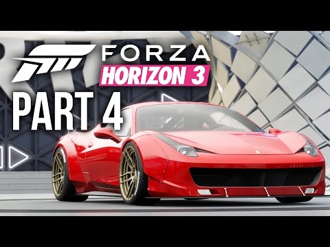 Forza Horizon 3 Gameplay Walkthrough Part 4 - LIBERTY WALK FERRARI 458 (Full Game)