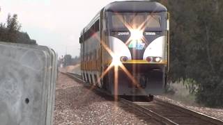preview picture of video '3 Amtrak San Joaquins of Sun 9 Mar 2014 [HD]'