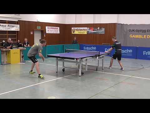 Mill vs Neumann Manz 20200111 Effeltrich vs Sachenring Hohenstein 3  Bundesliga Tischtennis 5