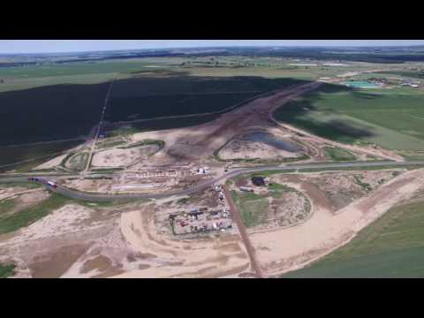 Odcinkowa dokumentacja techniczna z drona. Droga ekspresowa S5 Węzeł Stęszew