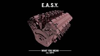 E.A.S.Y. -  What You Mean Ft. Sayyi