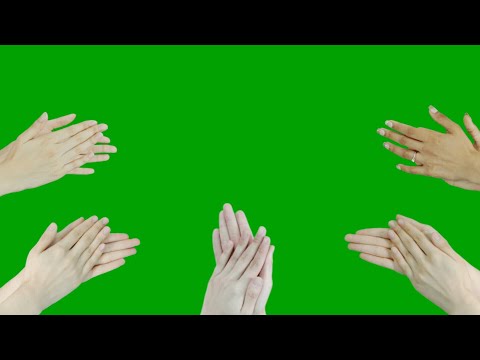 clapping hands with 22 different Angles green screen animations effects HD || chroma key clap effect