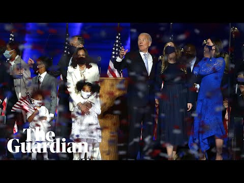 Joe Biden and Kamala Harris address nation after election win – watch live