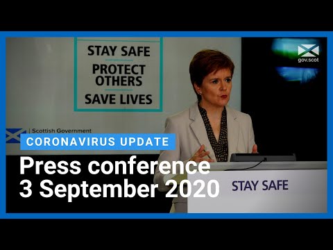 Coronavirus update from the First Minister: 3 September 2020