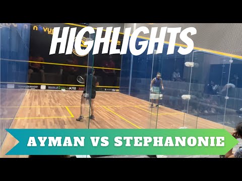 Squash Sensation: Kenzy Ayman vs. Marina Stephanonie - Intense Showdown | @squash4life908