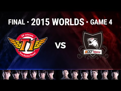 SKT Telecom T1 vs KOO Tigers Full Game 4 | 2015 LoL World Championship | SKT vs KOO G4