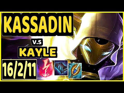DAWIDSONEK (KASSADIN) vs KAYLE - 16/2/11 KDA MID GAMEPLAY - EUW Ranked GRANDMASTER