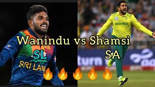 Wanindu Hasaranga vs Tabraiz Shamsi wickets  ICC r