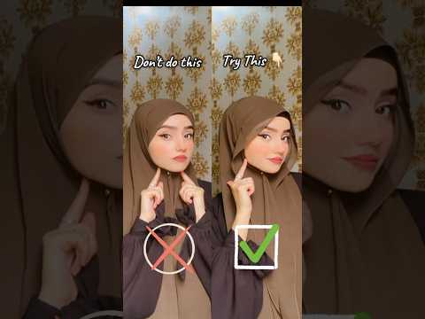 Try This Method For A Chic Hijab Look (Full Tutorial By Areeba_Tahir_)#hijabtutorial #hijabhack #fyp