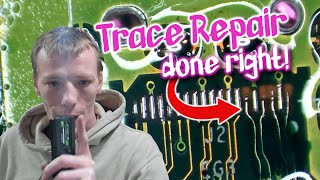 My Customer Ripped The Traces When He Replaced His HDMI Port... Can I Fix It for Him?
